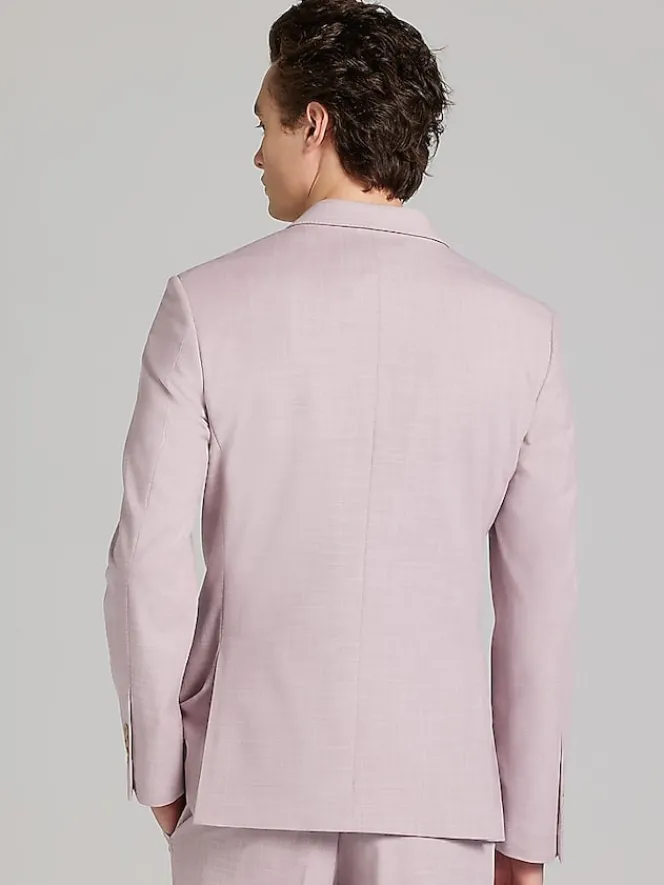 Suit Separates|3-piece Suits-Egara Skinny Fit Suit Jacket Dusty Rose