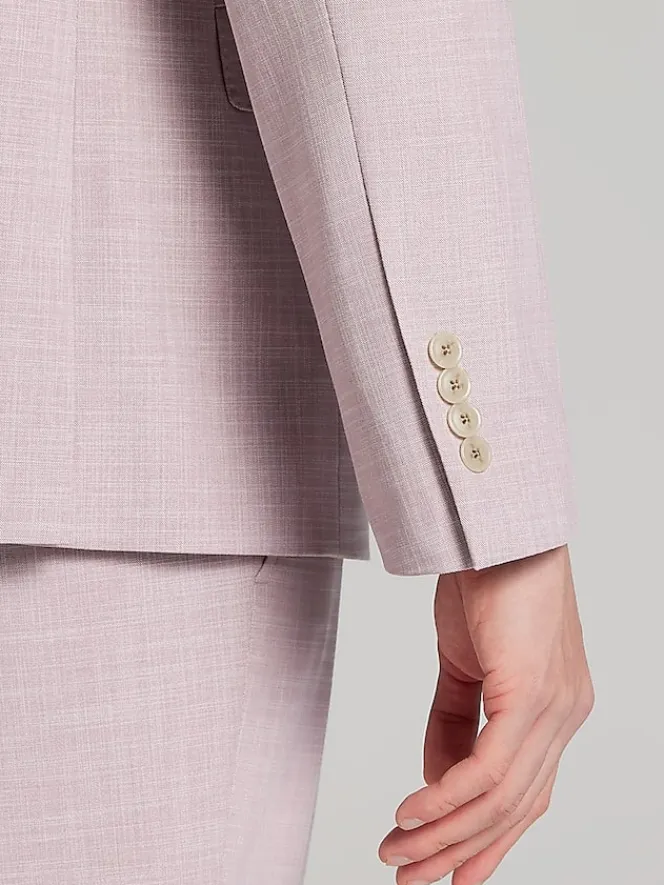 Suit Separates|3-piece Suits-Egara Skinny Fit Suit Jacket Dusty Rose