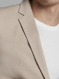 3-piece Suits|Suit Separates-Egara Skinny Fit Suit Jacket Tan Solid