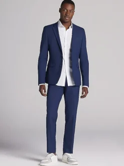 3-piece Suits|Suit Separates-Egara Skinny Fit Suit Jacket Blue/Postman