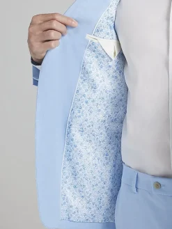 3-piece Suits|Suit Separates-Egara Skinny Fit Suit Jacket Seafoam