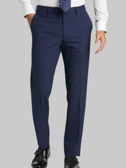 Dress Pants|Suit Separates-Egara Skinny Fit Suit Pants Blue/Postman