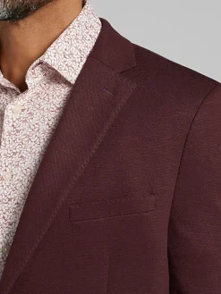 Sport Coats|Sport Coats-Calvin Klein Slim Fit Blazer Burgundy