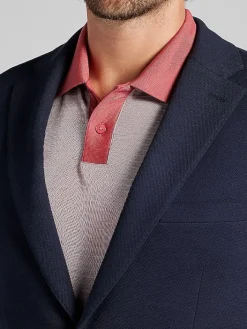 Blazers|Sport Coats-Calvin Klein Slim Fit Blazer Navy Solid