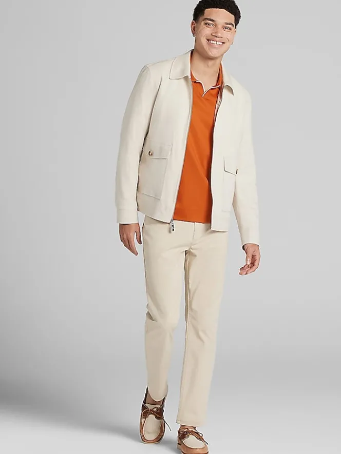 Outerwear-Paisley &Amp; Gray Slim Fit Bomber Jacket Lt Tan