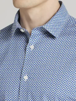 Casual Shirts|Button Up Shirts-Awearness Kenneth Cole Slim Fit Button Up Shirt Navy