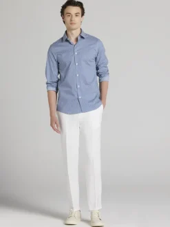 Casual Shirts|Button Up Shirts-Awearness Kenneth Cole Slim Fit Button Up Shirt Navy