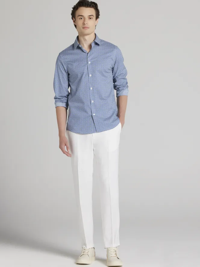 Casual Shirts|Button Up Shirts-Awearness Kenneth Cole Slim Fit Button Up Shirt Navy