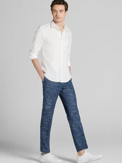 Button Up Shirts|Long Sleeve Button Up Shirts-Paisley &Amp; Gray Slim Fit Button Up Shirt White