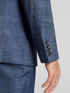 3-piece Suits|Suit Separates-Paisley &Amp; Gray Slim Fit Check Suit Jacket Blue Check