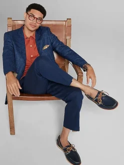 3-piece Suits|Suit Separates-Paisley &Amp; Gray Slim Fit Check Suit Jacket Blue Check