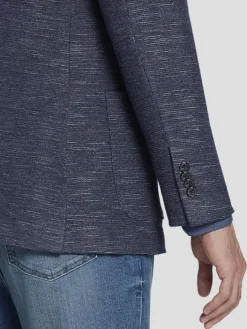 Sport Coats|Sport Coats-Joseph Abboud Slim Fit Cotton Blend Knit Sport Coat Med Blue