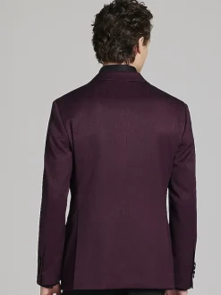 Dinner Jackets-Egara Slim Fit Dinner Jacket Dark Wine