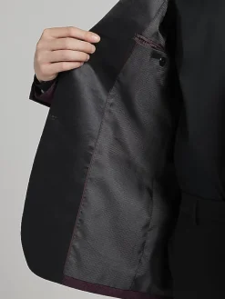 Dinner Jackets-Egara Slim Fit Dinner Jacket Dark Wine