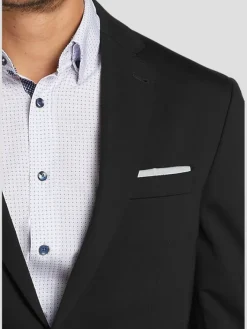 3-piece Suits|Suit Separates-Awearness Kenneth Cole Slim Fit Knit Suit Jacket Black