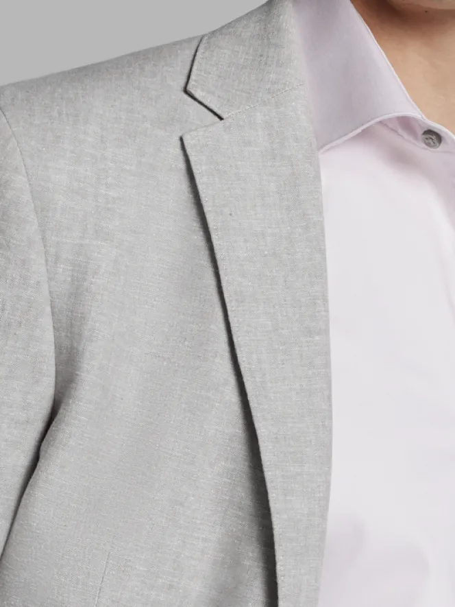 3-piece Suits|Suit Separates-JOE Joseph Abboud Slim Fit Linen Blend Suit Jacket Dusty Blue