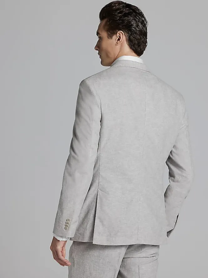 3-piece Suits|Suit Separates-JOE Joseph Abboud Slim Fit Linen Blend Suit Jacket Dusty Blue