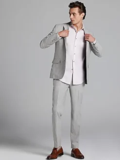 3-piece Suits|Suit Separates-JOE Joseph Abboud Slim Fit Linen Blend Suit Jacket Dusty Blue