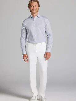 Patterned Dress Shirts|Dress Shirts-Wilke-Rodriguez Slim Fit Mini Grid Dress Shirt Red/Blue