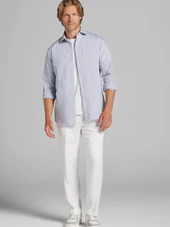 Patterned Dress Shirts|Dress Shirts-Wilke-Rodriguez Slim Fit Mini Grid Dress Shirt Red/Blue