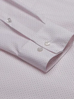 Designer Dress Shirts|Dress Shirts-Calvin Klein Slim Fit Multi-Print Supima Cotton Dress Shirt Blue Fancy