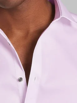 Solid Dress Shirts|Designer Dress Shirts-Awearness Kenneth Cole Slim Fit Performance Dress Shirt Black Solid