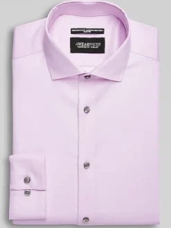 Solid Dress Shirts|Designer Dress Shirts-Awearness Kenneth Cole Slim Fit Performance Dress Shirt Black Solid