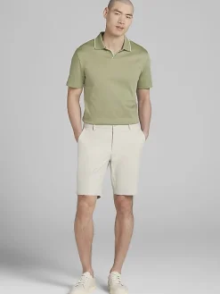 Shorts|Shorts-Awearness Kenneth Cole Slim Fit Performance Flex Shorts Black