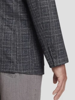 Sport Coats|Sport Coats-Awearness Kenneth Cole Slim Fit Plaid Sport Coat Blue/Grey Plaid