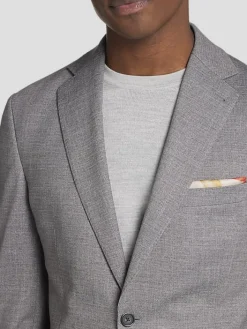 3-piece Suits|Suit Separates-JOE Joseph Abboud Slim Fit Sharkskin Suit Jacket Gray Sharksin