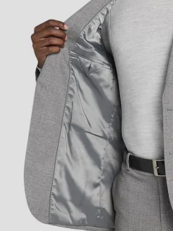 3-piece Suits|Suit Separates-JOE Joseph Abboud Slim Fit Sharkskin Suit Jacket Gray Sharksin