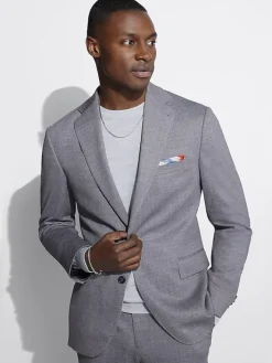 3-piece Suits|Suit Separates-JOE Joseph Abboud Slim Fit Sharkskin Suit Jacket Gray Sharksin