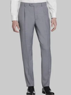 Dress Pants|3-piece Suits-JOE Joseph Abboud Slim Fit Single Pleat Suit Pants Gray