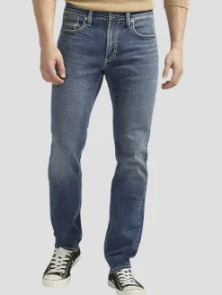 Jeans|Jeans-Silver Jeans Slim Fit Slim Leg Luxe Heritage Jeans Medium Wash