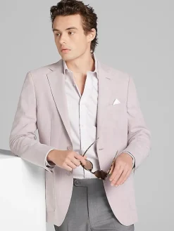 Sport Coats|Sport Coats-Calvin Klein Slim Fit Sport Coat Light Pink Neat