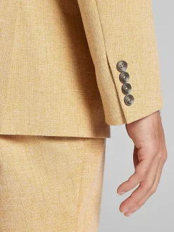 3-piece Suits|Suit Separates-Paisley &Amp; Gray Slim Fit Suit Jacket Mustard