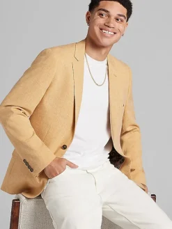 3-piece Suits|Suit Separates-Paisley &Amp; Gray Slim Fit Suit Jacket Mustard