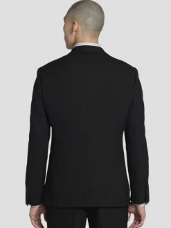 3-piece Suits|Suit Separates-Calvin Klein Slim Fit Suit Jacket Black Solid