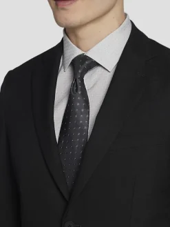 3-piece Suits|Suit Separates-Calvin Klein Slim Fit Suit Jacket Black Solid