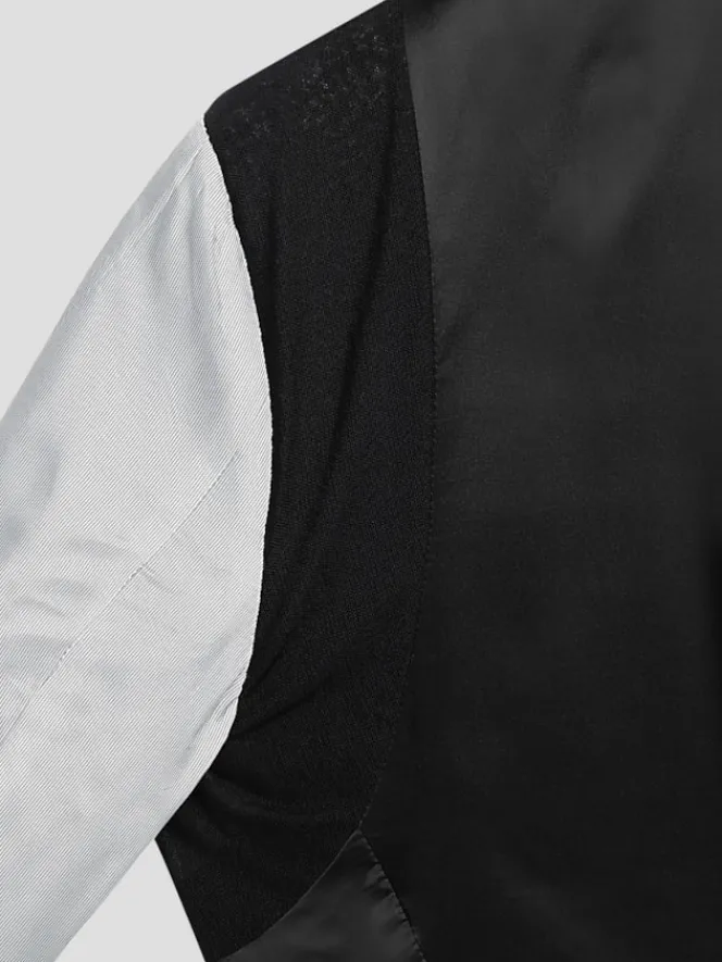 3-piece Suits|Suit Separates-Wilke-Rodriguez Slim Fit Suit Jacket Black Grid