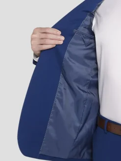 3-piece Suits|Suit Separates-Wilke-Rodriguez Slim Fit Suit Jacket Blue Solid