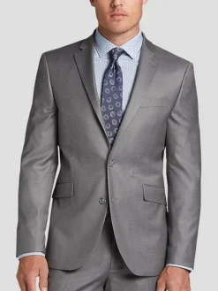3-piece Suits|Suit Separates-Wilke-Rodriguez Slim Fit Suit Jacket Grey
