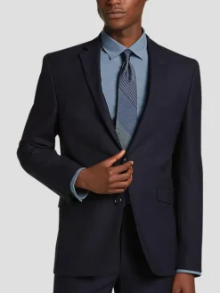 3-piece Suits|Suit Separates-Wilke-Rodriguez Slim Fit Suit Jacket Navy Tic