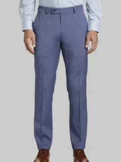 Big & Tall Pants|Big & Tall Suits-Wilke-Rodriguez Slim Fit Suit Pants Denim Blue