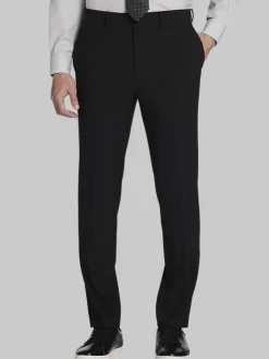 Dress Pants|3-piece Suits-Calvin Klein Slim Fit Suit Pants Black Solid