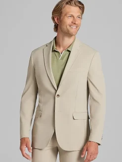 3-piece Suits|Suit Separates-Awearness Kenneth Cole Slim Fit Tech Suit Jacket Navy Solid