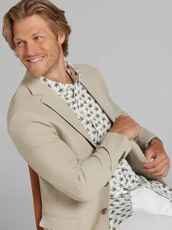 3-piece Suits|Suit Separates-Awearness Kenneth Cole Slim Fit Tech Suit Jacket Navy Solid