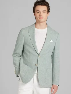 Sport Coats|Sport Coats-JOE Joseph Abboud Slim Fit Textured Sport Coat Sage Texture