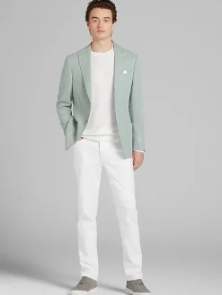 Sport Coats|Sport Coats-JOE Joseph Abboud Slim Fit Textured Sport Coat Sage Texture