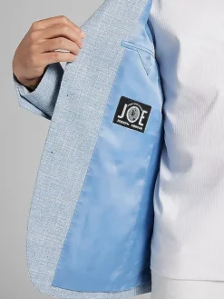Big & Tall Sport Coats|Casual Shop-JOE Joseph Abboud Slim Fit Textured Sport Coat Blue Textured